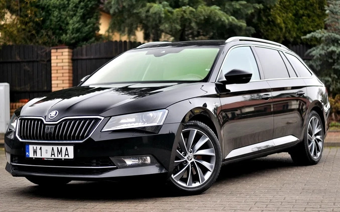 Skoda Superb cena 91500 przebieg: 181000, rok produkcji 2018 z Płock małe 704